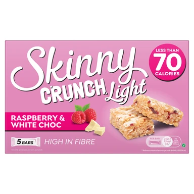 Skinny Cruch Light Rasberry & White Chocolate 5 × 19g
