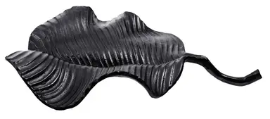 Fifty Five South Decorative Dish Prato Leaf Black