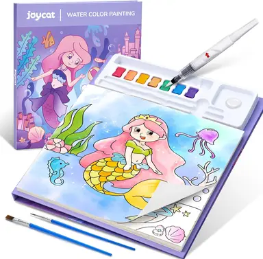 JoyCat Underwater Series Paint with Water Coloring Books