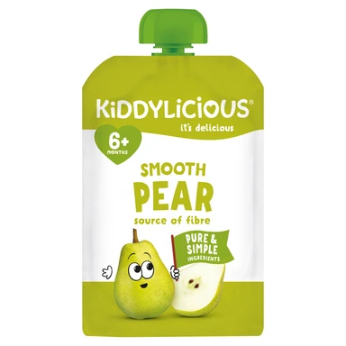 Kiddylicious Smooth Pear 6+ Months 100g