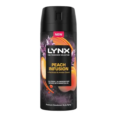 Lynx Fine Fragrance Collection Premium Body Spray Peach Infusion 150ml
