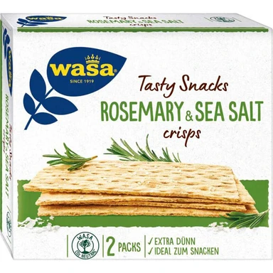 Wasa Tasty Snacks Crisps Rosmarin & Meersalz 190 g
