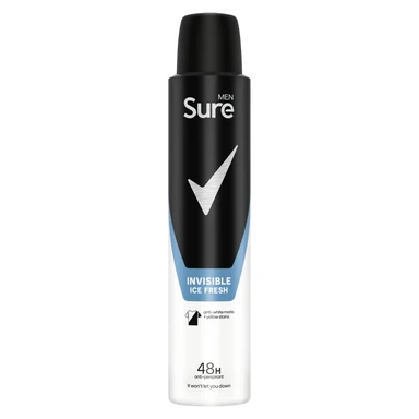 Sure Men  Anti-Perspirant Aerosol Invisible Ice Fresh 200ml