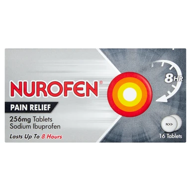 Nurofen Pain Relief Tablets Ibuprofen 256 mg - 16 Tablets