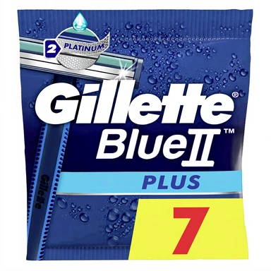 Gillette Wegwerp Scheermesjes Blue II Plus 7 stuks