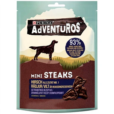 PURINA AdVENTUROS Mini-Steaks Hirsch 70 g