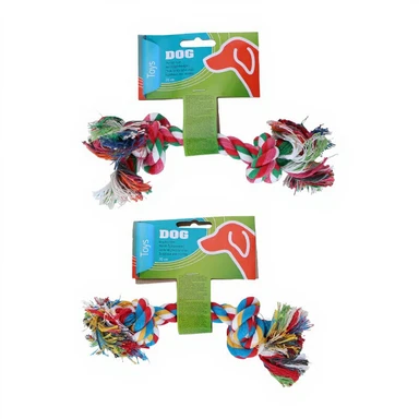 Hundespielzeugseil 20 cm – zufällige Auswahl aus einer 2er-Packung mit verschiedenen Designs – 1 Stück