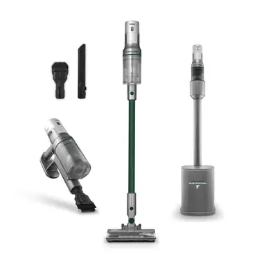 Tower VL220 Cyclone Dust Master Vacuum Station with EVO Anti-Tangle Floor Head 25.9V Titanium and Black T527102