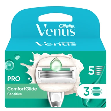 Gillette Venus ComfortGlide Sensitive Razor Blade Refills 3 Pack