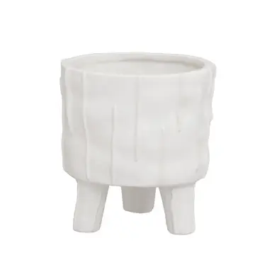 Interiors by Premier Indoor Planter Fara White Small