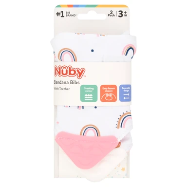 Nuby Bandana Teething Bibs 2 Pack