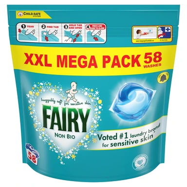 Fairy Non Bio PODS, For Sensitive Skin, 58 Washes