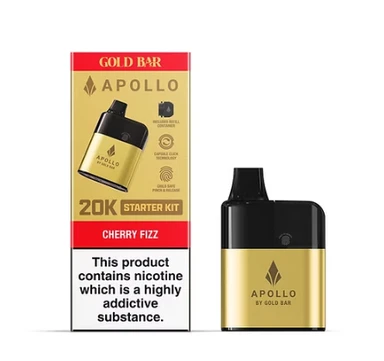 Gold Bar Apollo Prefilled Pod Kit / 20mg Cherry Fizz