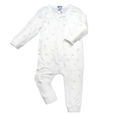 Mama Bamboo Babygrow 12-18 Months White Bamboo Print