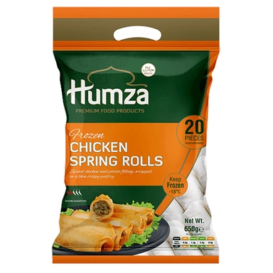Humza Chicken Spring Roll 20Pk 650G