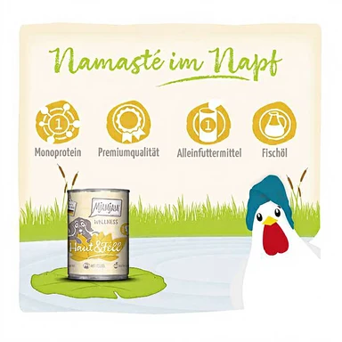 MjAMjAM Wellness - Huid & Vacht - Kip 800g*6