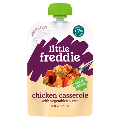 Little Freddie Chicken Casserole with Vegetables & Rice 7+ Months 130g