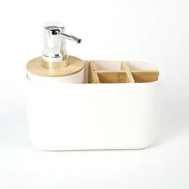 Ideal Home Vanity Organizer &Soap Dispenser