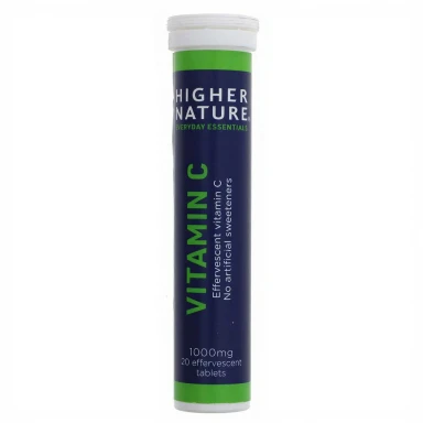 HIGHER NATURE - Vitamin C Effervescent - 1000mg Per Tablet - 20 TABS