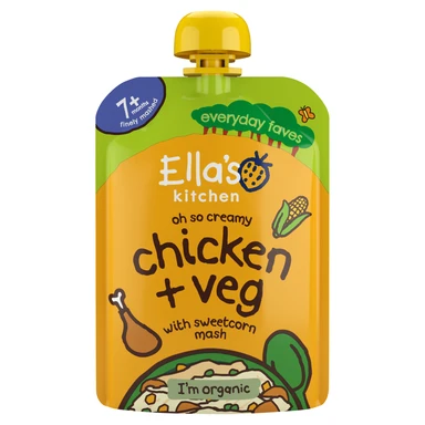 Ella's Kitchen Chicken & Sweetcorn Mash 7+ Months 130g