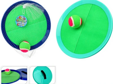 Jeu de balle à scratch XL - Set de 3 pièces - Deux coloris expédiés aléatoirement