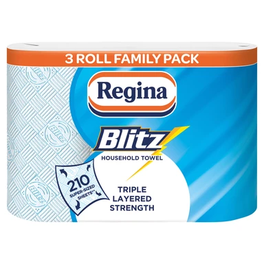 Regina Blitz Household Towel 3 Rolls