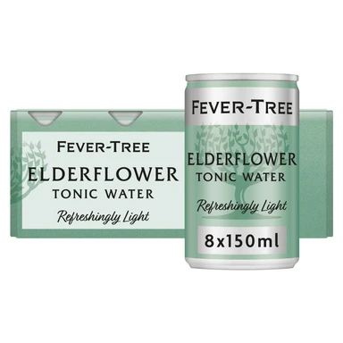 Fever-Tree Refreshingly Light Elderflower Tonic Water 8X150ml