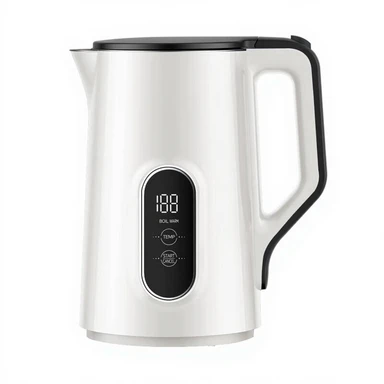 Midea 1,5 L Edelstahl-Wasserkocher mit variabler Temperaturregelung von 45–100 °C, 2200 W doppelwandiger Teekessel, digitale Temperaturanzeige, BPA-frei & Mehrfach-Sicherheitsschutz