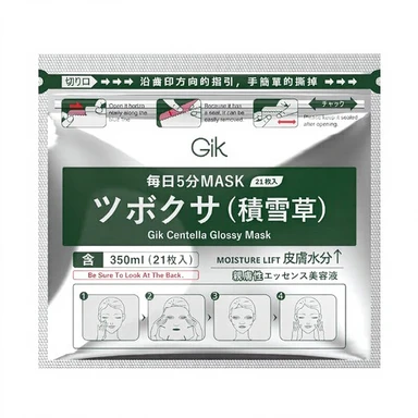 GIK Centella Glossy Mask 21pcs