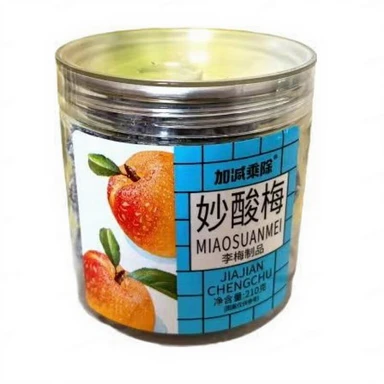 Jiajianchengchu Genietfles Wonderlijk Zure Pruim 210G