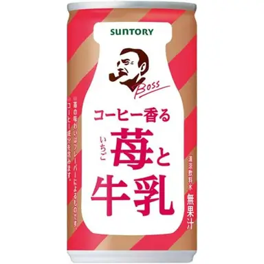Suntory Boss Strawberry with Milk Coffee  185g