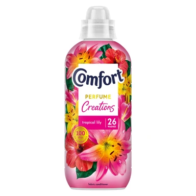 Comfort Perfume Creations Fabric Conditioner Tropical Lily 26 washes (780ml)