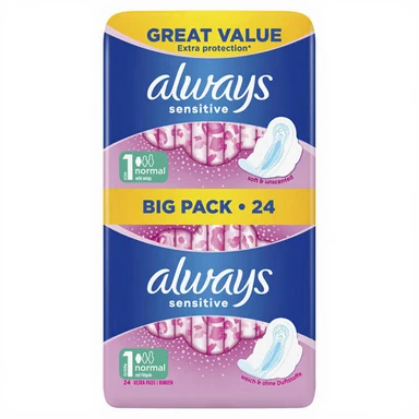 Always Ultra Normaal (Maat 1) Met Vleugels Hygiënische Vrouwelijke Inlegkruisjes 24 stuks - Anti-Druppel Technologie