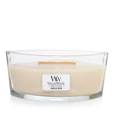 Wood Wick Candle Ellipse Vanilla Bean 453g