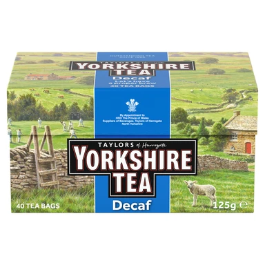 Yorkshire Tea Decaf 40 Tea Bags 125g