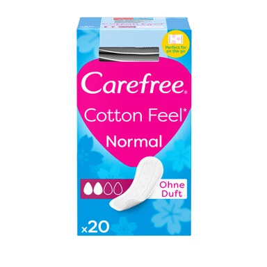 Carefree Panty Liners Pads Folded Breathable 20 Pack