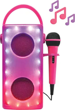 Lexibook - Luminous Wireless Speaker with Microphone - Pink