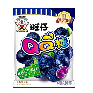 WANT WANT QQ Gummy Candy Blueberry Flavour 70g