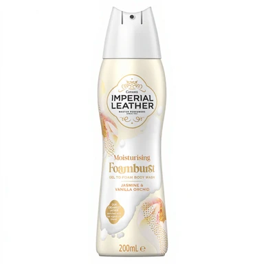 Imperial Leather Moisturising Foamburst Gel to Foam Body Wash Jasmine to Vanilla Orchid 200ml