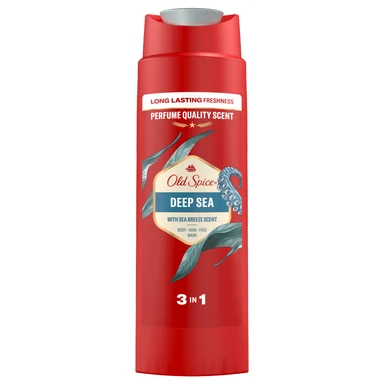 Old Spice Deep Sea Men’s Shower Gel & Shampoo Multi-Use 3-in-1 Hair-Face-Body Wash 250ml