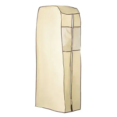 Essentials by Premier Cream Polyester Covered Hanging Wardrobe