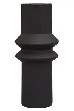 Interiors by Premier Vase Fabia Dolomite Black