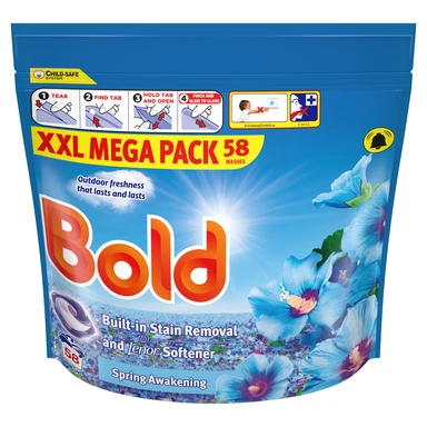 Bold PODS Washing Liquid Capsules 58 Washes, Spring Awakening