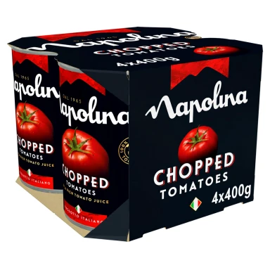 Napolina Chopped Tomatoes 4 x 400g