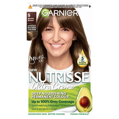 Garnier Nutrisse No. 5 Mocha Brown Creamy Nourishing Long-Lasting Color Cream