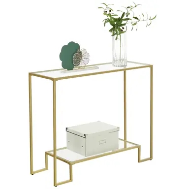VASAGLE Console Table 1 Shelf  Steel, Particleboard.