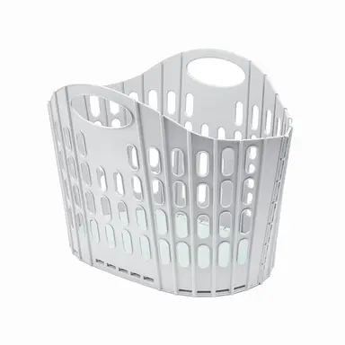 Addis 38L Fold Flat Laundry Basket - Grey