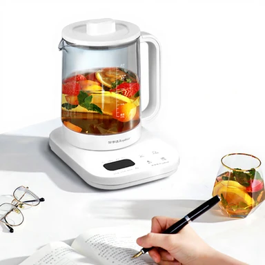 Royalstar Wasserkocher mit Temperaturregelung - 8 Temperaturstufen (100-800 W), 11 Wärmehalte-Stufen, 1.8 Liter