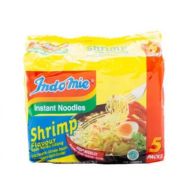 Indomie Instant Noodle Garnalen 5x70g (EU) Smaak van garnalen 5 pakken