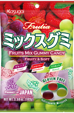 KASUGAI Frutia Fruit Mix Gummy 102g